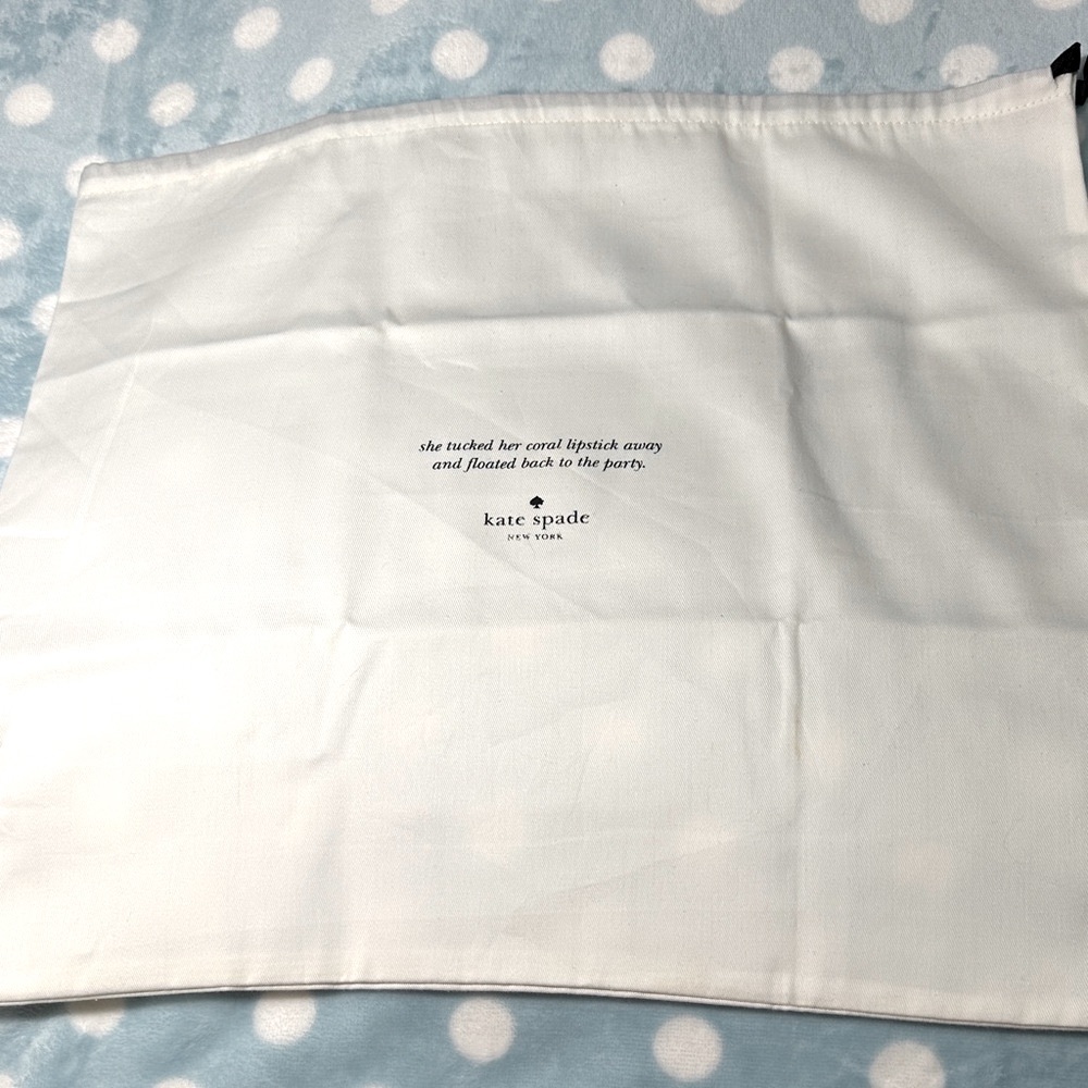 Kate Spade White Drawstring Dusty